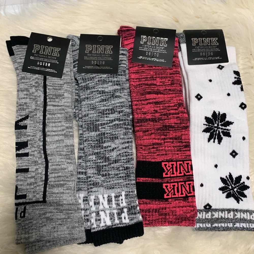 1 Free Lanyard and 4 VS Pink Knee High Socks